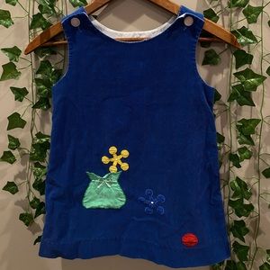 Vintage retro blue corduroy jumper dress 🫐💚⭐️
size 6 girls 🌙 (149)